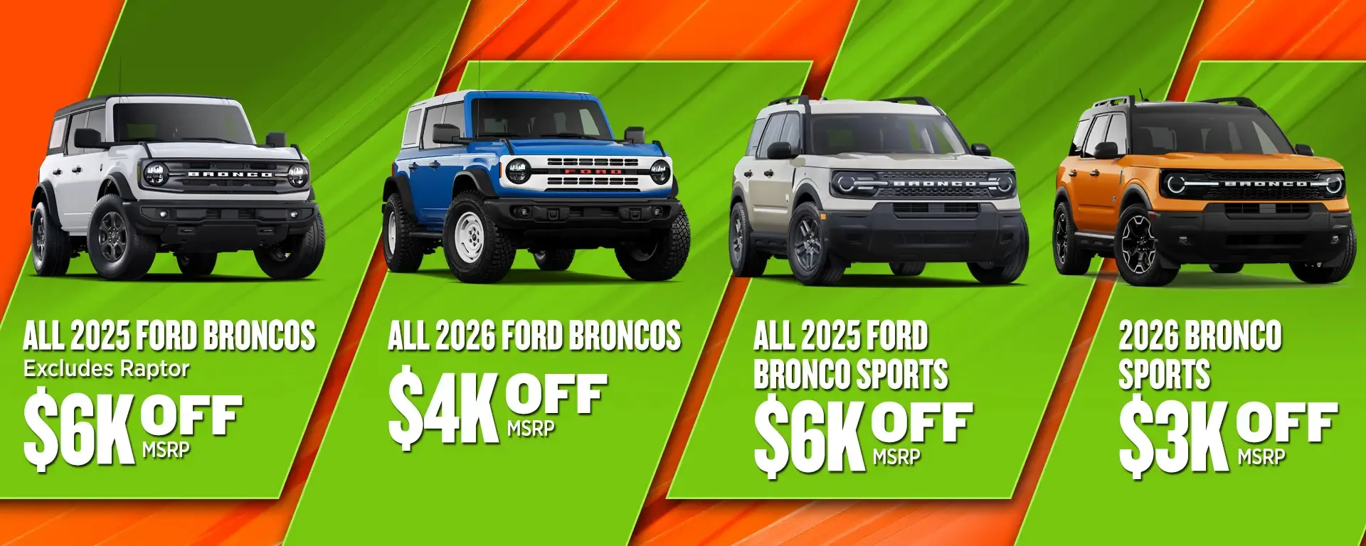 New Ford Bronco & Bronco Sport Special